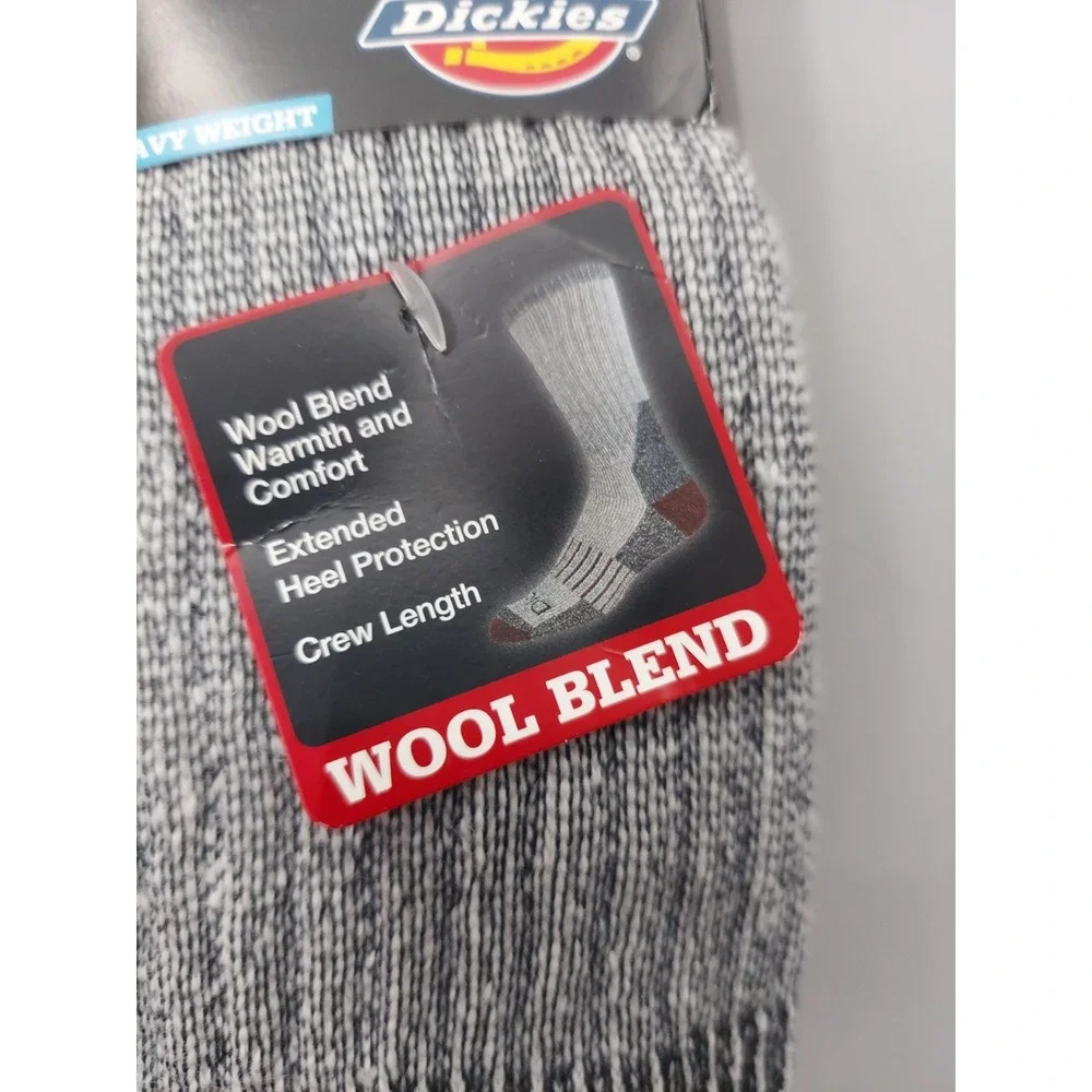 2 pair Dickies Socks Men Wool Blend Performance Thermal Crew Length Cold Weather